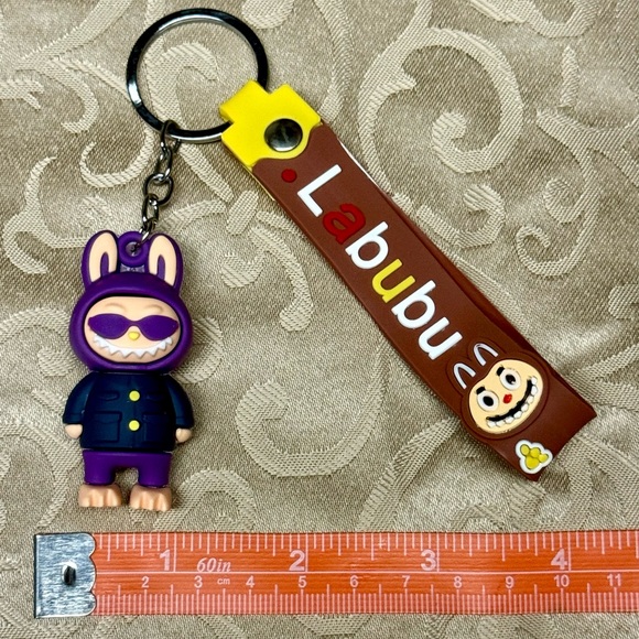 Black/Purple Monster Keychain NWOT (Doll not included) - Picture 2 of 2